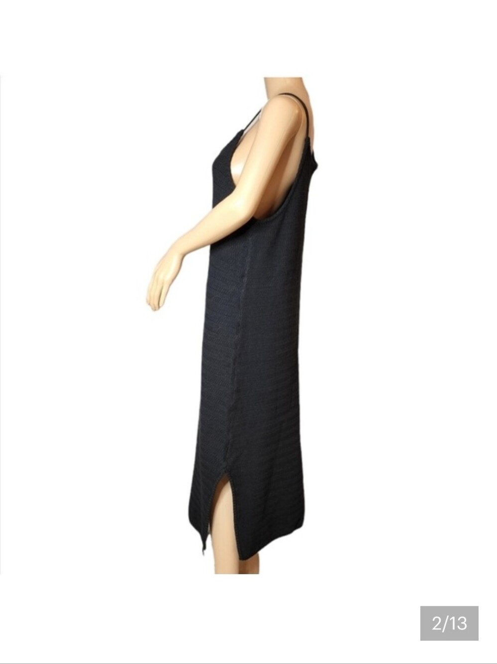 House of Harlow 1960 Black Knit Midi Dress